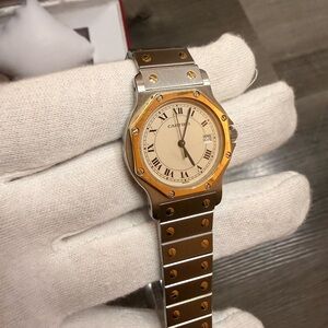 Cartier Santos Octagon Two-Tone 18k Watch